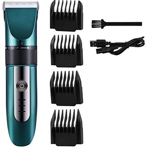 Tondeuse voor mannen, professionele tondeuse oplaadbare baardtrimmer mannen elektrisch haar snijden titanium keramisch mes geluidsarm kappersmachine (kleur: RC195L)