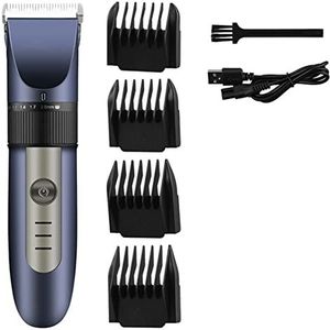 Tondeuse voor mannen, professionele tondeuse oplaadbare baardtrimmer mannen elektrisch haar snijden titanium keramisch mes geluidsarm kappersmachine (kleur: RC195HQ)