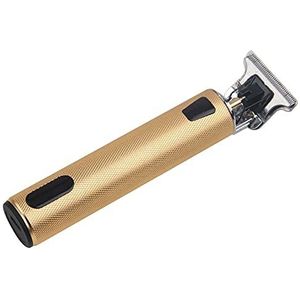 JQUAL Tondeuse voor mannen, elektrische tondeuse tondeuse scheermachine snijden baard kapper salon draadloze mannen haarsnijder scheermes verzorging set (kleur: goud)