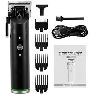 JQUAL Tondeuse voor mannen, Professionele Tondeuse Oplaadbare Baard Trimmer Mannen Elektrische Haar Snijden Titanium Keramische Blade Geluidsarme Kapper Machine