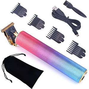Tondeuse voor mannen, USB oplaadbare trimmer kapper tondeuse machine snijden kale baard trimmer haar mannen kapsel tondeuse styling tool (kleur: T9-kleur geen doos)