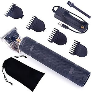 Tondeuse voor mannen, USB oplaadbare trimmer kapper tondeuse machine snijden kale baard trimmer haar mannen kapsel tondeuse styling tool (kleur: D6-zwart geen doos)