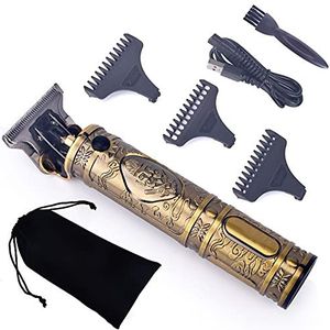 Tondeuse voor mannen, USB oplaadbare trimmer kapper tondeuse machine snijden kale baard trimmer haar mannen kapsel tondeuse styling tool (kleur: heer geen doos)
