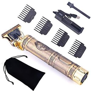JQUAL Tondeuse voor mannen, USB oplaadbare trimmer kapper tondeuse machine snijden kale baard trimmer haar mannen kapsel Clipper Styling tool (kleur: Boeddha 1 geen doos)