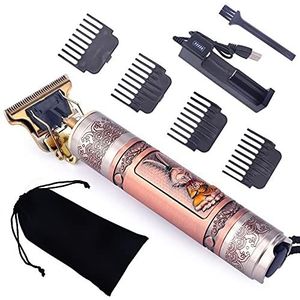 JQUAL Tondeuse voor mannen, USB oplaadbare trimmer kapper tondeuse machine snijden kale baard trimmer haar mannen kapsel Clipper Styling tool (kleur: MonkeyKing geen doos)