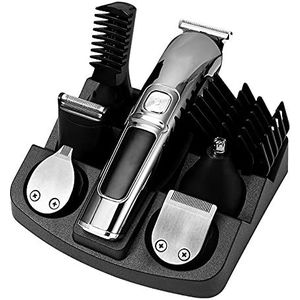 Tondeuse voor mannen, professionele tondeuse waterdicht 6-in-1 tondeuse elektrische haarsnijmachine baardtrimmer lichaam voor mannen kapsel