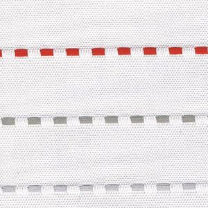 Agora Exodo 002-3791  grijs, wit, rood stof per meter buitenstoffen, tuinkussens, palletkussens