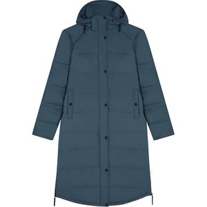 Maium - PU Puffer - Winterjas - Blue Grey - Unisex - Waterdicht - Lange Pasvorm