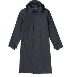 Maium - Mac - Regenjas - Zwart - Waterdicht, Gerecycled Materiaal, Ademend
