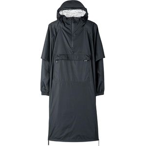 Maium - Unisex Poncho - Zwart - Waterdicht - Ademend