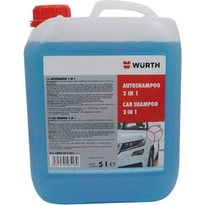 wurth AUTOSHAMPOO 5 LITER - VOERTUIGREINIGER AUTOSHAMTWO - AUTO SCHOONMAAK MIDDEL - AUTOSHAMPOO - AUTO SHAMPOO - 5L SHAMPOO - auto wassen