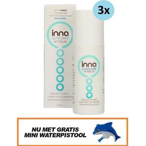 Inna Suncare | VOORDEELSET  | Aftersun Spray | Face and Body | 3 x 150ML | Voorkomt Sriae