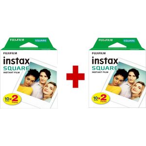 Fujifilm Instax Square Film - Wit kader - 4 x 10 stuks