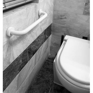 Bad- & Douchegrepen | Veiligheidsgreep |Toiletbeugel |Handgreep voor bad of douche | Wandbeugel 40 cm | Handgreep wit| Wandgreep voor badkamer | Douche | Toilet | Toiletbeugel | Badgreep | Douchegreep | Inclusief ophangmateriaal