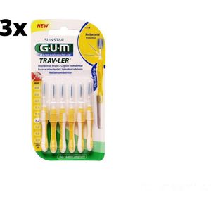 GUM - TravLer - Interdentale Rager - Chloorhexidine Coating - 90 Raden Buigbaar