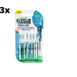 Gum Travler Ragers 1.6mm Blauw - 3 x 6 stuks - Voordeelverpakking
