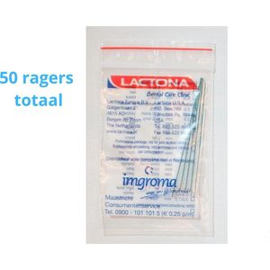 Lactona Interdentaal Ragers - Small 4mm - Groen - 10 gripzak x 5 stuks  - Voordeelpakket