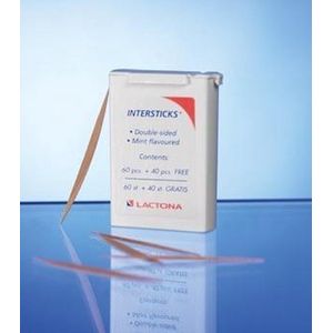 Lactona Intersticks - 3 X 100 Stuks - Tandenstoker - Voordeelverpakking