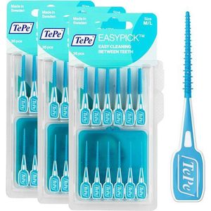 TePe Easypick M/L - Turquoise - 3 x 36 stuks - Voordeelverpakking