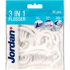 Jordan - 3-in-1 Flosser - 3x 36 Stuks - Flosdraad