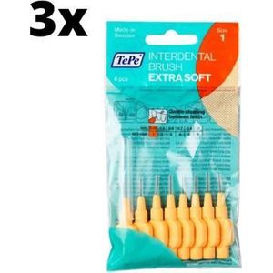 TePe Extra Soft Oranje 0,45mm 3 x 8 stuks - Voordeelverpakking