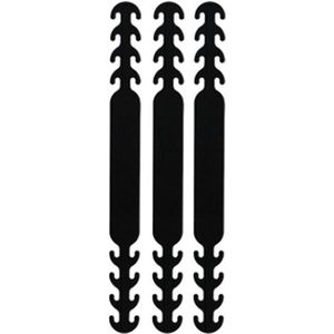 3x Earsaver Mondkapje verlenger imitatie - kleur Zwart | Mondmaskerhouder| Earbuddy | Draagband mondkapje  | Houdt uw mondkapje strak