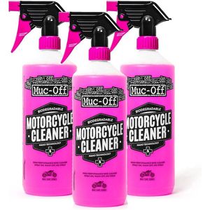 3 Flessen Muc-off Motorcycle - Muc-off Bike Cleaner 3x1 Liter - Fietsreiniger - Motor reiniger