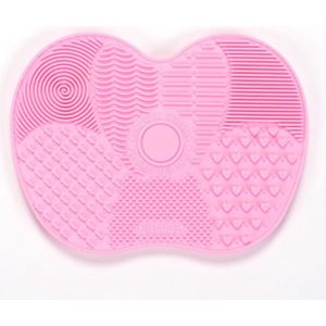 borstelreinigingsmat |  cleaning mat | voor het reinigen van make up borstels | lichtroze
