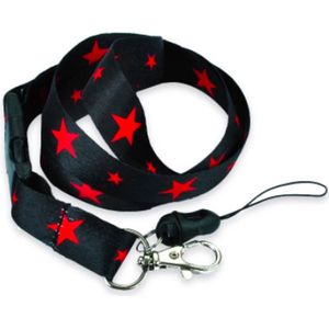 Keycord / Lanyard / Sleutelkoord / Badgehouder | Rode Sterren