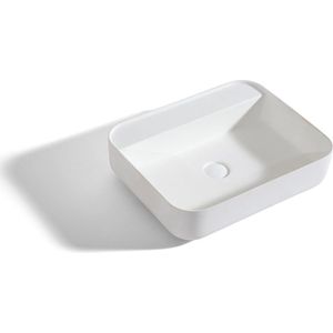 Mawialux opzet waskom - Solid surface - 50x40 cm - Mat wit - Murron