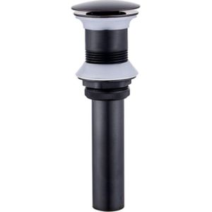 Mawialux Click waste afvoerplug - Zonder overloop - Mat zwart