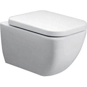 Mawialux hangend rimless toilet - softclose zitting - Vierkant - Glans wit - Florida