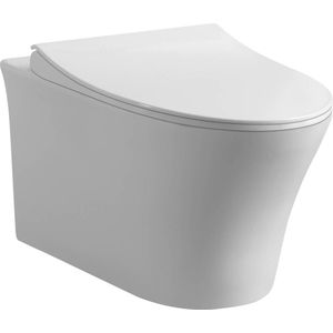 Mawialux hangend rimless toilet - softclose zitting - Glans wit - Hawaii