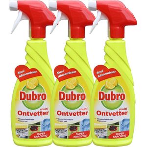 Dubro multi ontvetter spray - onverslaanbaar tegen vet - super krachtig - 3 x 650 ml