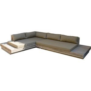 Wood4you - Loungeset 12 Steigerhout 200cm/250cm incl kussens (GL) -