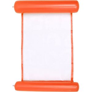 Waterhangmat Opblaasbaar lounge luchtbed 120x75cm Water hangmat - hangmat oranje