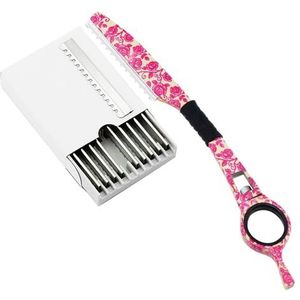1 Roterende Dunner Scheermes + 10 Blades Japan Kapper Shear Scheermes Kappers Kapsel Schaar Mes Ontharing Dunner Scheermes