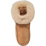 Fellhof - Hütten - Pantoffels - Lichtbruin - Merinowol - Verstevigde Zool