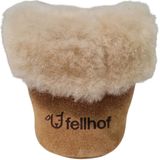 Fellhof - Hütten - Pantoffels - Lichtbruin - Merinowol - Verstevigde Zool