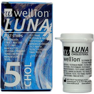 Wellion Luna cholesterol teststrippen 5 stuks