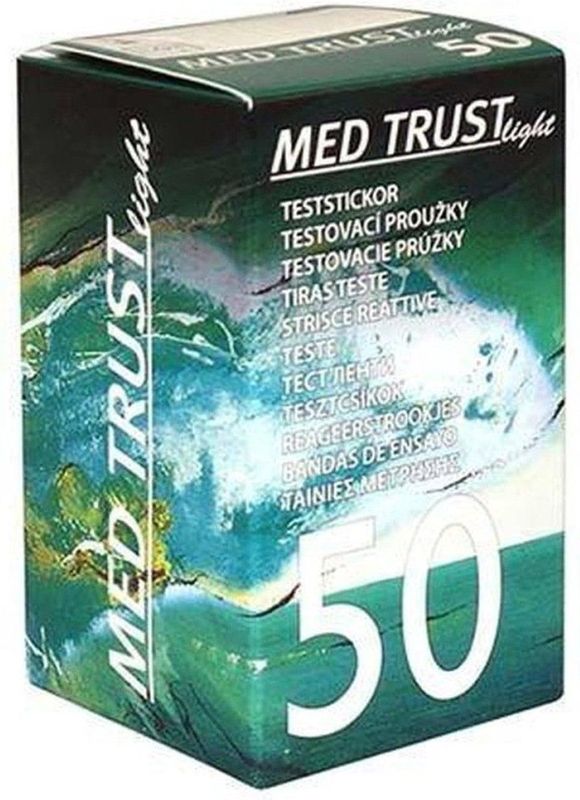 MedTrust Light glucose teststrips (50 strips)