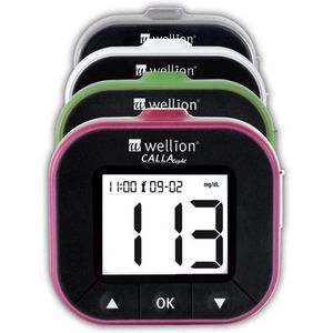 Wellion Calla Light glucosemeter startpakket (met 10 strips en 10 lancetten) - Paars