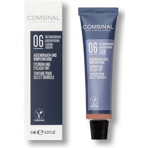 Combinal - Eyebrow and Eyelash Tint 06 - Auburn Brown - 15ml