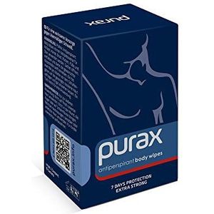 PURAX Antitranspirant Doekjes voor het Lichaam - Bescherming gedurende 7 dagen, extra sterk