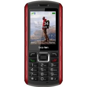 Bea-Fon AL560 2G (2.40"", 1.30 Mpx, 2G), Sleutel mobiele telefoon, Rood, Zwart