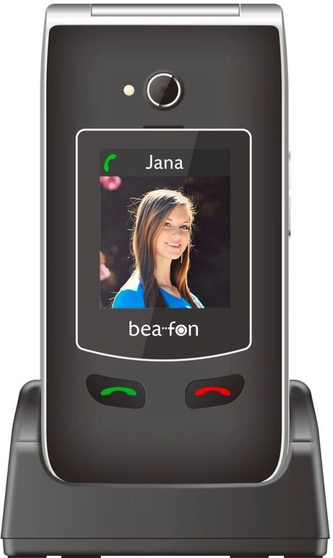 beafon, SL645plus, Silverline, mobiele telefoon voor senioren met SOS-noodoproepknop, klaptelefoon, telefoon met grote toetsen, gesprek beantwoorden en beëindigen knop aan de voorkant,