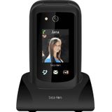 Beafon, SL720 Silver Line mobiele telefoon met toetsen voor senioren met noodoproepknop, XXL kleurendisplay, 2,8 inch (7,11 cm), compatibel met gehoorapparaten, zwart