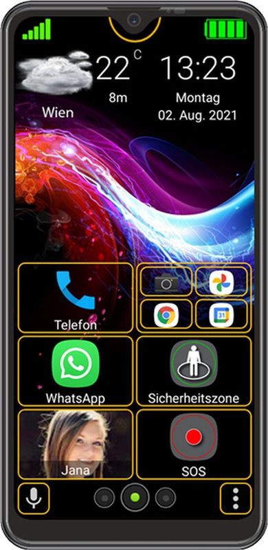 Beafon M6S Simlock vrije Senioren Smartphone | Android 10 |4G | Touchscreen 6,26”- 15,9 cm | WhatsApp | SOS Knop | Nederlandstalig menu