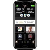 Beafon, M7 Lite Premium, smartphone, seniorentelefoon, SOS-noodoproepknop, veiligheidszone, compatibel met hoortoestellen, touchdisplay 5,5 inch (13,97 cm), 4G, kleur zwart
