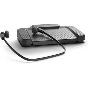 Philips LFH5220/03 Afspeelset, USB-voetschakelaar ACC2310, hoofdtelefoon LFH0334, audio-adapter, driver en hulpprogramma's CD, antraciet